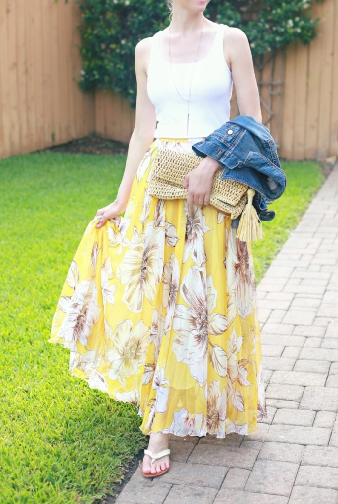 Floral Maxi Skirt and the Tank Top You Need Now - Haute & Humid